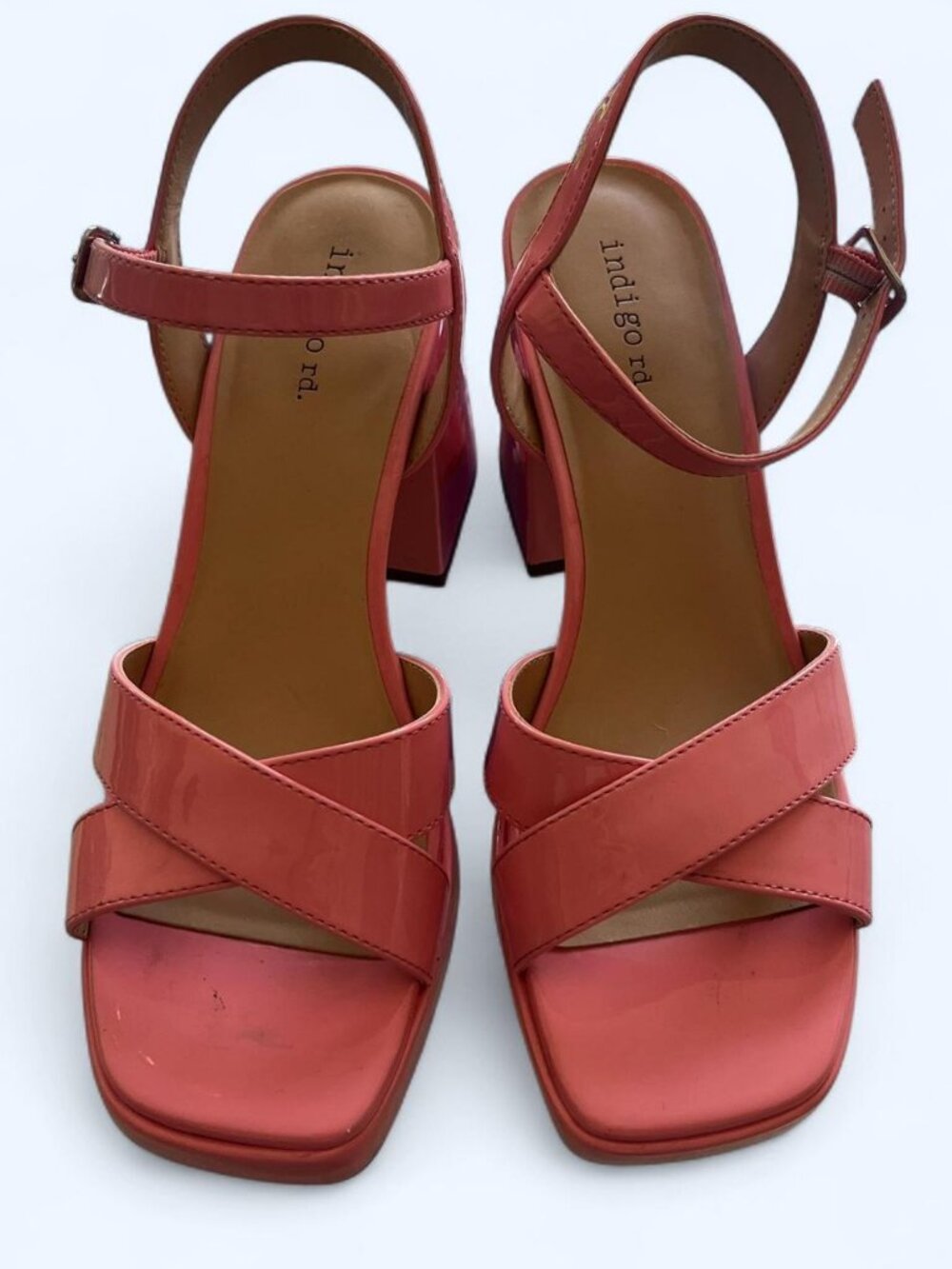 bubblegum pink platform sandals  size 8.5